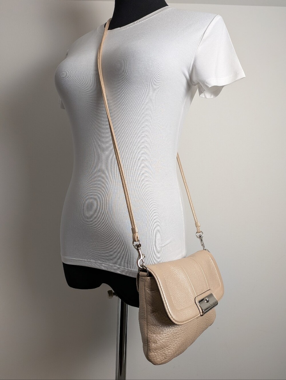 Coach Crossbody Shoulder Small Kristen Creme Leather Bag Vintage